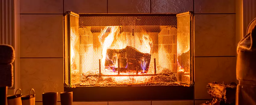 Mendota Hearth Landscape Fireplace Installation in South Bradenton, Florida